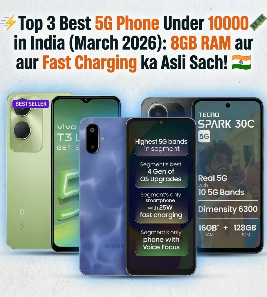 est 5G Phone Under 10000 India [March 2026]