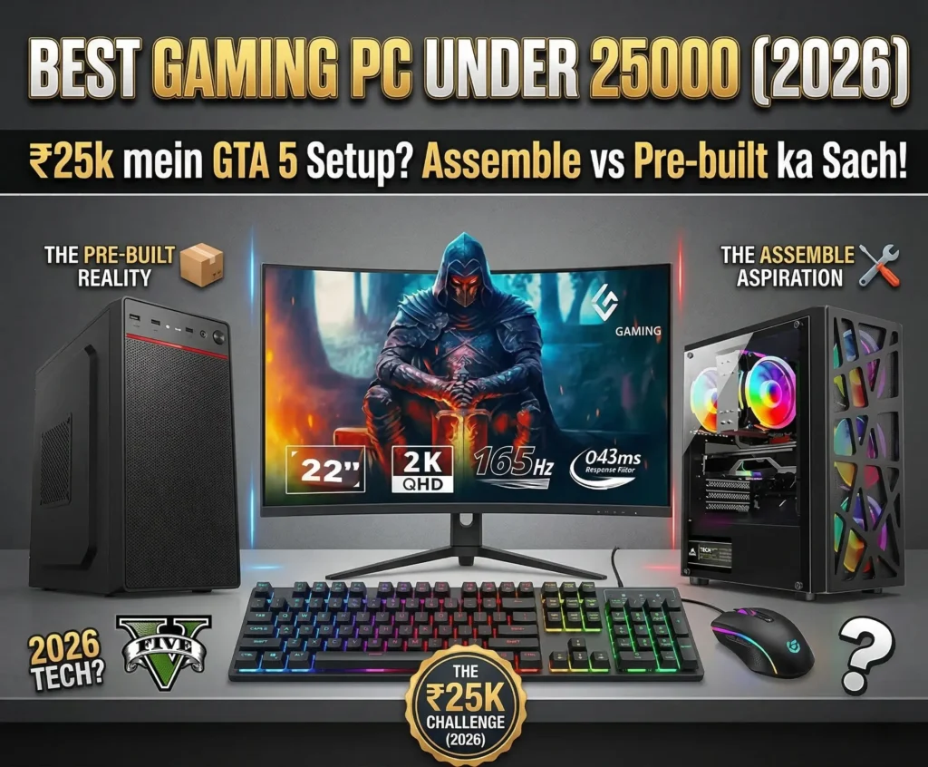 Best Gaming PC Under 25000 Assemble vs Prebuilt