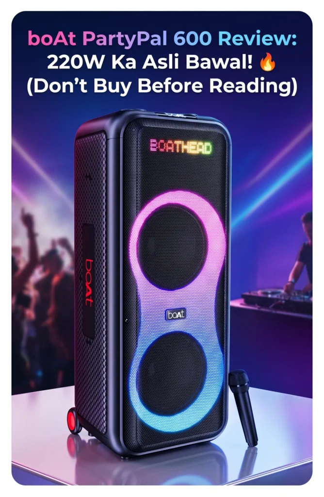 boAt PartyPal 600 Review - 220W Bluetooth Party Speaker with Mic