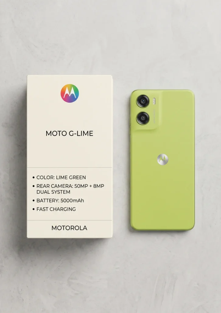 Motorola g06 Power lime design best budget phone under 10000