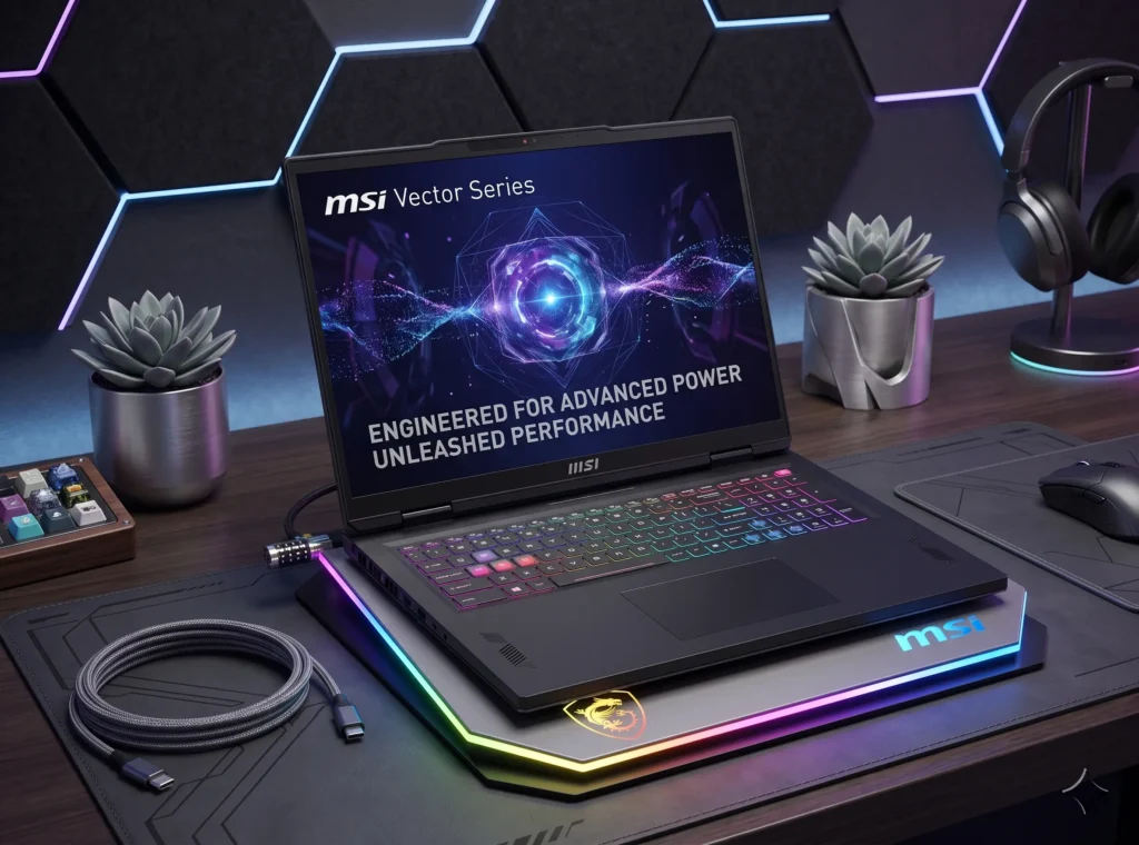 MSI Vector A18 HX RTX 5070 Ti hardcore gaming laptop