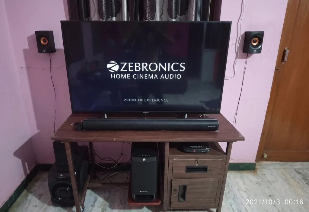 Zebronics ZEB-JUKE BAR 9530WS PRO real setup best 5.1 home theater in India