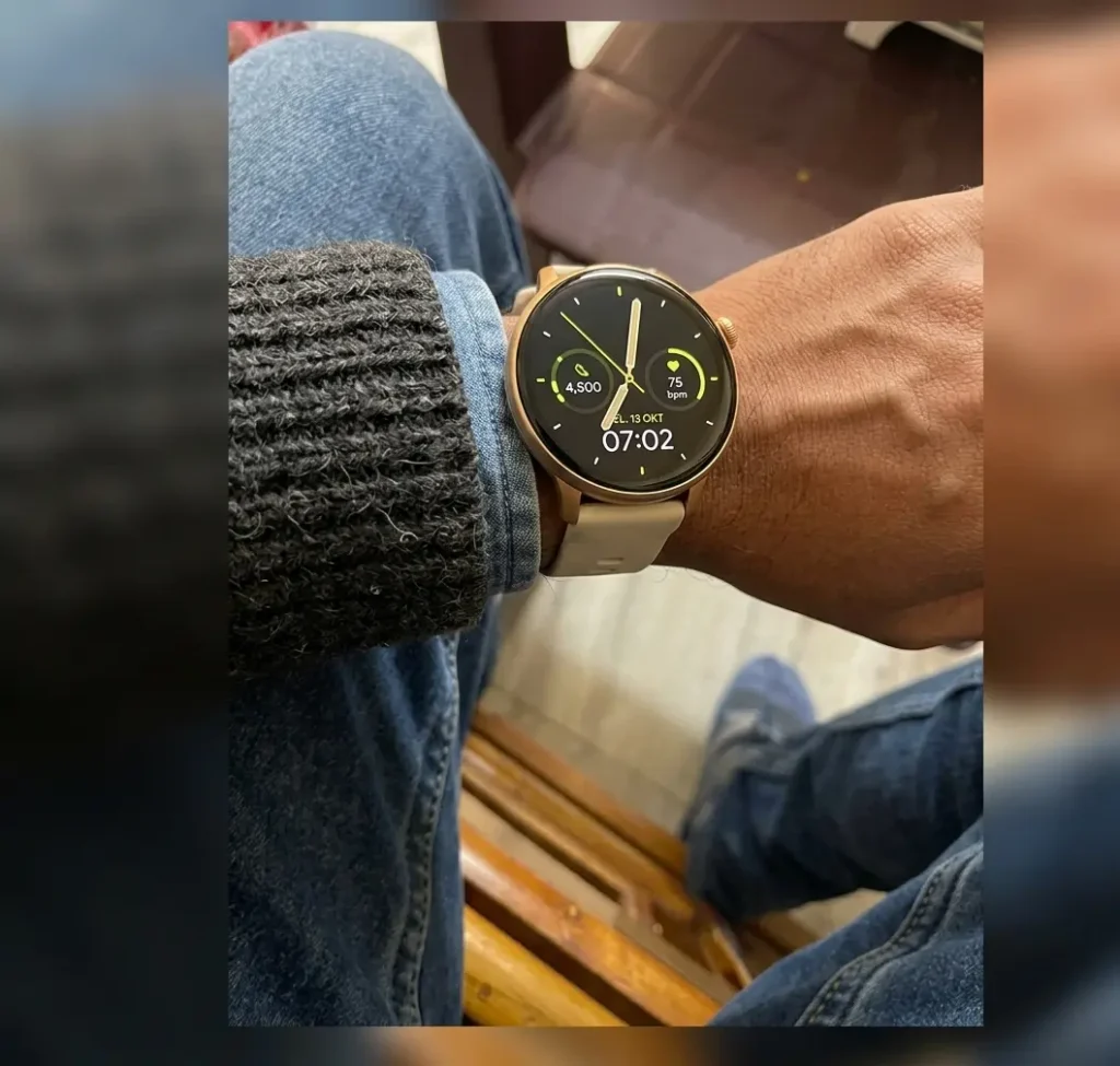 Real hands-on review of Noise Pro 6R premium smartwatch under 10000 worn on wrist