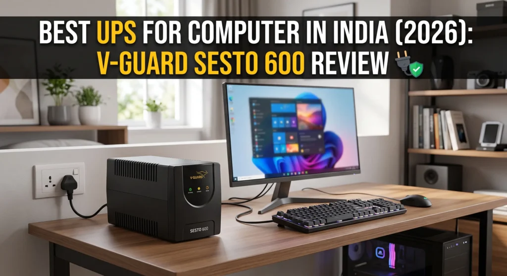 Best UPS for computer in India 2026 - V-Guard SESTO 600 review