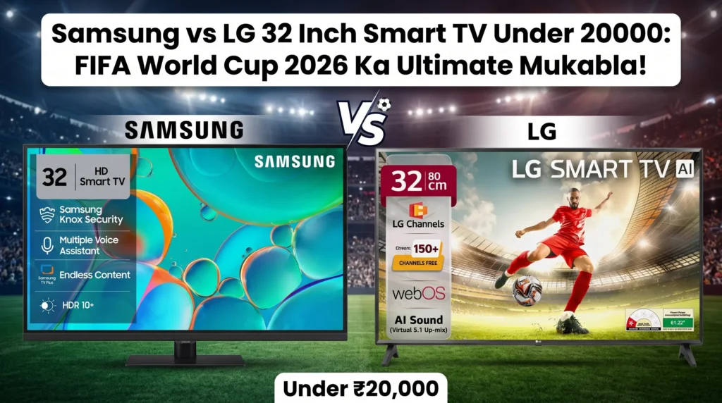 Samsung vs LG 32 inch Smart TV under 20000 FIFA World Cup 2026