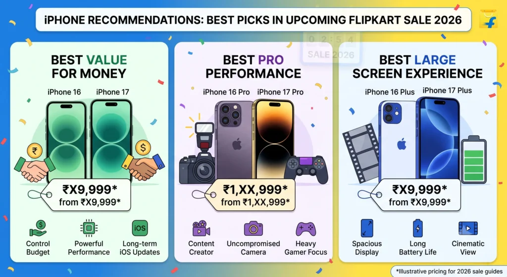 Best iPhone to buy in upcoming Flipkart sale 2026 recommendations