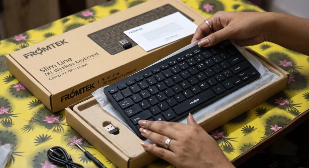Unboxing budget wired keyboard package for PC and laptops under 300