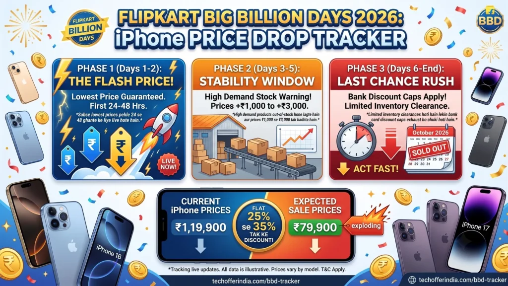 Flipkart Big Billion Days 2026 iPhone Price Drop Tracker and Expected Prices
