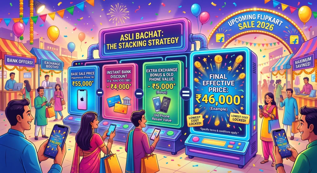 iPhone Discount Stacking Strategy Flipkart 2026