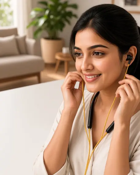 Realme Buds Wireless 3 ANC mode and clear mic calling performance